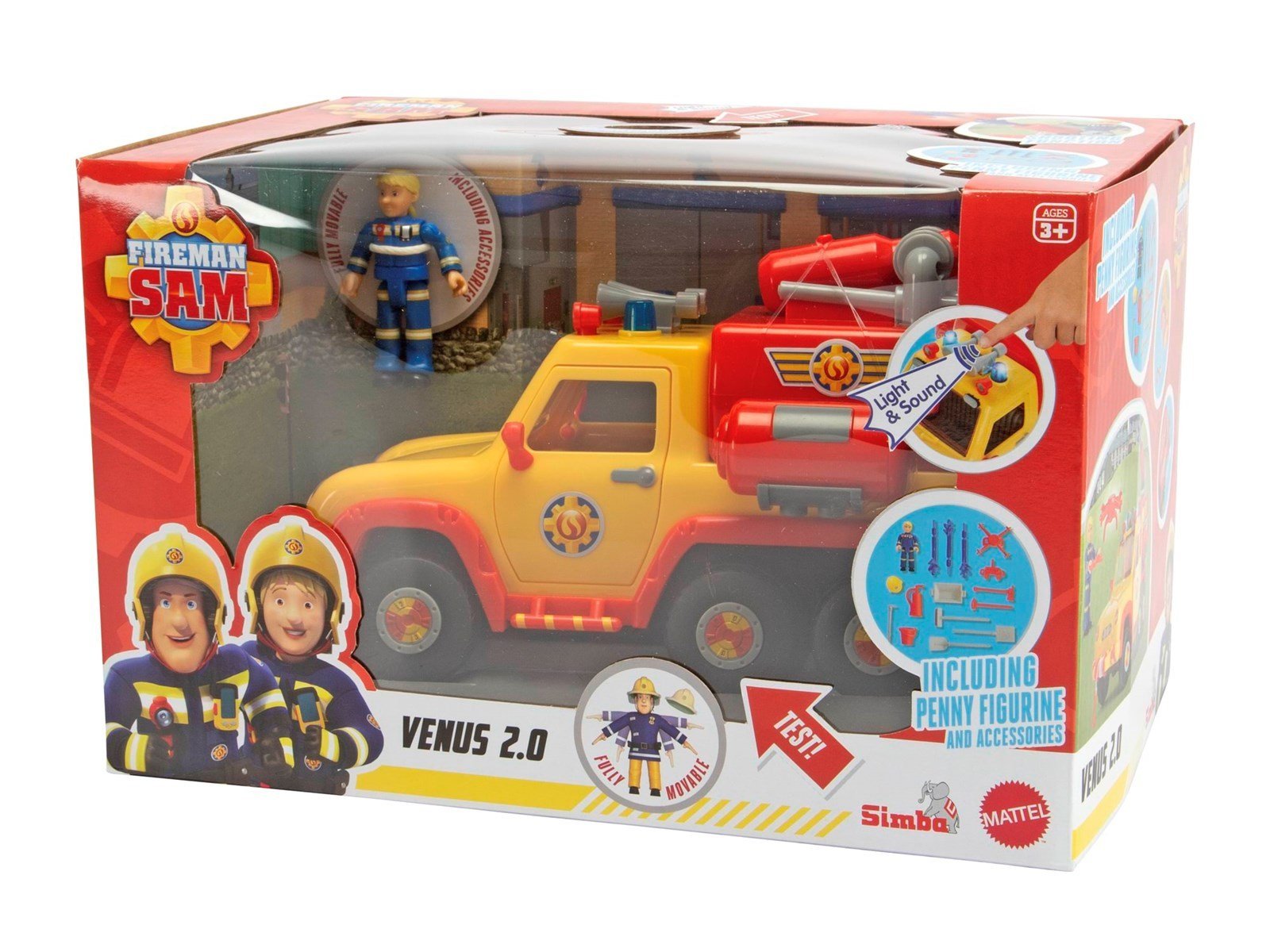 Brandmand Sam Sam Fire Engine Venus 2.0 incl. Figurine Brandmand Sam Sam Fire Engine Venus 2.0 incl. Figurine